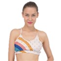 Abstract Geometric Bauhaus Polka Dots Retro Memphis Rainbow Basic Training Sports Bra View1