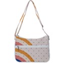 Abstract Geometric Bauhaus Polka Dots Retro Memphis Rainbow Zip Up Shoulder Bag View3