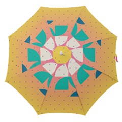 Abstract Geometric Bauhaus Polka Dots Retro Memphis Art Straight Umbrellas