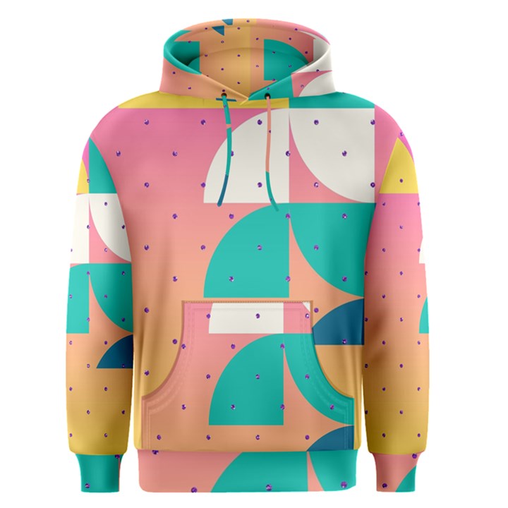 Abstract Geometric Bauhaus Polka Dots Retro Memphis Art Men s Core Hoodie