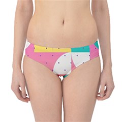 Abstract Geometric Bauhaus Polka Dots Retro Memphis Art Hipster Bikini Bottoms by Maspions