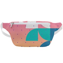 Abstract Geometric Bauhaus Polka Dots Retro Memphis Art Waist Bag 