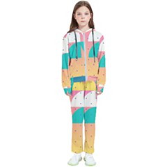 Abstract Geometric Bauhaus Polka Dots Retro Memphis Art Kids  Tracksuit