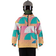 Abstract Geometric Bauhaus Polka Dots Retro Memphis Art Men s Ski And Snowboard Waterproof Breathable Jacket