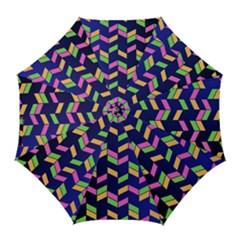 Background Pattern Geometric Pink Yellow Green Golf Umbrellas