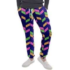 Background Pattern Geometric Pink Yellow Green Men s Jogger Sweatpants