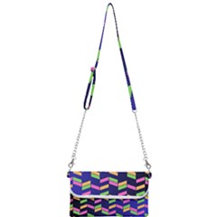 Background Pattern Geometric Pink Yellow Green Mini Crossbody Handbag