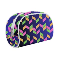 Background Pattern Geometric Pink Yellow Green Make Up Case (small)