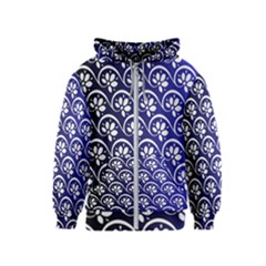 Pattern Floral Flowers Leaves Botanical Kids  Zipper Hoodie