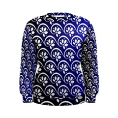 Pattern Floral Flowers Leaves Botanical Women s Sweatshirt