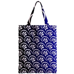 Pattern Floral Flowers Leaves Botanical Zipper Classic Tote Bag