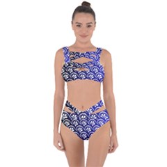 Pattern Floral Flowers Leaves Botanical Bandaged Up Bikini Set 