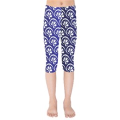 Pattern Floral Flowers Leaves Botanical Kids  Capri Leggings 