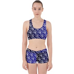 Pattern Floral Flowers Leaves Botanical Work It Out Gym Set