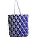 Pattern Floral Flowers Leaves Botanical Full Print Rope Handle Tote (Large) View2