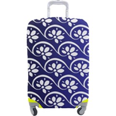 Pattern Floral Flowers Leaves Botanical Luggage Cover (large)