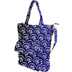 Pattern Floral Flowers Leaves Botanical Shoulder Tote Bag