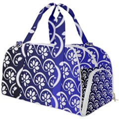 Pattern Floral Flowers Leaves Botanical Burner Gym Duffel Bag