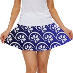 Pattern Floral Flowers Leaves Botanical Women s Skort by Maspions