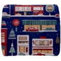 Cars Snow City Landscape Vintage Old Time Retro Pattern Back Support Cushion View1