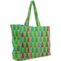 Trees Pattern Retro Pink Red Yellow Holidays Advent Christmas Simple Shoulder Bag View2