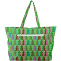 Trees Pattern Retro Pink Red Yellow Holidays Advent Christmas Simple Shoulder Bag View3