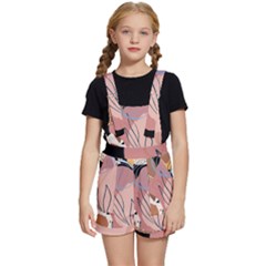 Abstract Boho Bohemian Style Retro Vintage Kids  Short Overalls by Proyonanggan