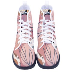 Abstract Boho Bohemian Style Retro Vintage Kid s High-top Canvas Sneakers