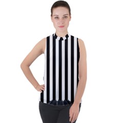 Stripes Geometric Pattern Digital Art Art Abstract Abstract Art Mock Neck Chiffon Sleeveless Top by Proyonanggan