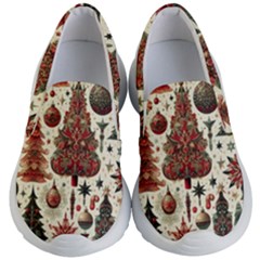 Christmas Decoration Kids Lightweight Slip Ons by Bedest