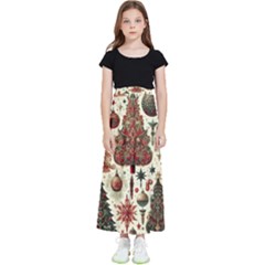 Christmas Decoration Kids  Flared Maxi Skirt by Bedest