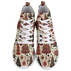 Christmas Decoration Men s Lightweight High Top Sneakers by Bedest