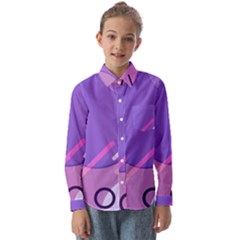 Colorful Labstract Wallpaper Theme Kids  Long Sleeve Shirt by Apen