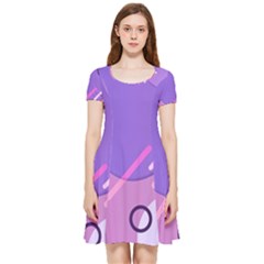 Colorful Labstract Wallpaper Theme Inside Out Cap Sleeve Dress by Apen