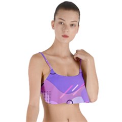 Colorful Labstract Wallpaper Theme Layered Top Bikini Top  by Apen