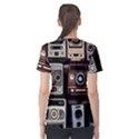 Retro Cameras Old Vintage Antique Technology Wallpaper Retrospective Women s Cotton T-Shirt View2