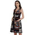 Retro Cameras Old Vintage Antique Technology Wallpaper Retrospective Sleeveless Dress With Pocket View2