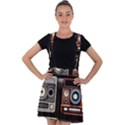 Retro Cameras Old Vintage Antique Technology Wallpaper Retrospective Velvet Suspender Skater Skirt View1