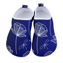 Pattern Floral Leaves Botanical White Flowers Men s Sock-style Water Shoes