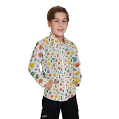 Background Pattern Flowers Leaves Autumn Fall Colorful Leaves Foliage Kids  Windbreaker