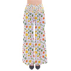 Background Pattern Flowers Leaves Autumn Fall Colorful Leaves Foliage So Vintage Palazzo Pants