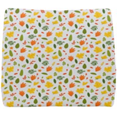 Background Pattern Flowers Leaves Autumn Fall Colorful Leaves Foliage Seat Cushion