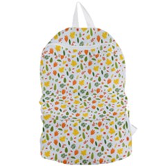 Background Pattern Flowers Leaves Autumn Fall Colorful Leaves Foliage Foldable Lightweight Backpack by Maspions