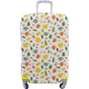 Background Pattern Flowers Leaves Autumn Fall Colorful Leaves Foliage Luggage Cover (Large) View1