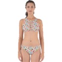 Background Pattern Flowers Design Leaves Autumn Daisy Fall Perfectly Cut Out Bikini Set View1