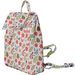 Background Pattern Flowers Design Leaves Autumn Daisy Fall Buckle Everyday Backpack