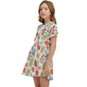 Background Pattern Flowers Design Leaves Autumn Daisy Fall Kids  Sweet Collar Dress View3