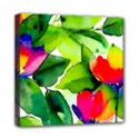 Watercolor Flowers Leaves Foliage Nature Floral Spring Mini Canvas 8  x 8  (Stretched) View1