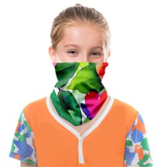 Watercolor Flowers Leaves Foliage Nature Floral Spring Face Covering Bandana (kids) by Maspions