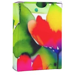 Watercolor Flowers Leaves Foliage Nature Floral Spring Playing Cards Single Design (rectangle) With Custom Box